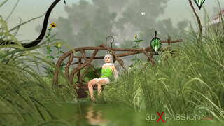 Տաք սեքս! Ոգեւորված գեղեցիկ հեքիաթ և գաճաճ գյուղում