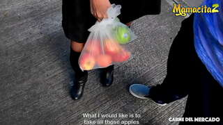 CARNE DEL MERCADO - Luna Castillo - Blows And Fucks Alex With Hard Sexy Moreno Colombiana